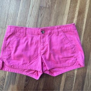 Arizona Jean Co Women’s Size 7 Pink Low-Rise Chino Shorts Stretch Cotton